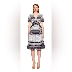 ANTHROPOLOGIE x AIJEK Pias Short Dress Tassel Cotton Bohemian Dress‎